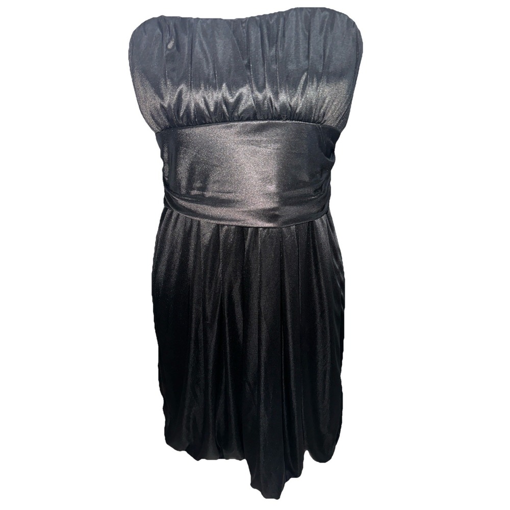 Snap Black Strapless Cocktail Dress Size Small